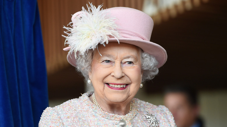 Queen Elizabeth II smiling