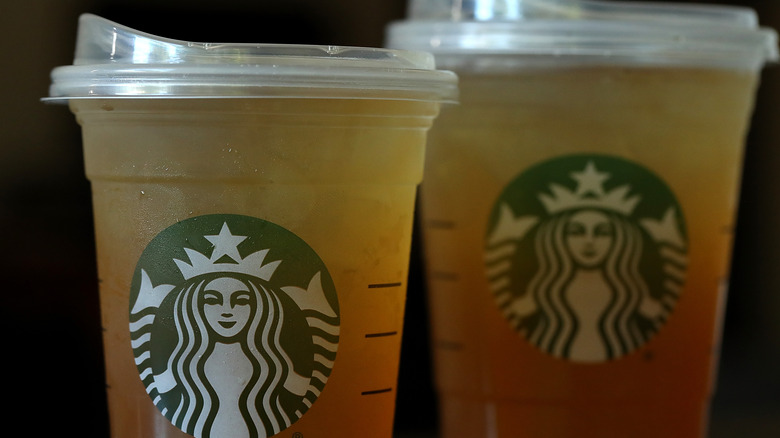 starbucks iced tea cups