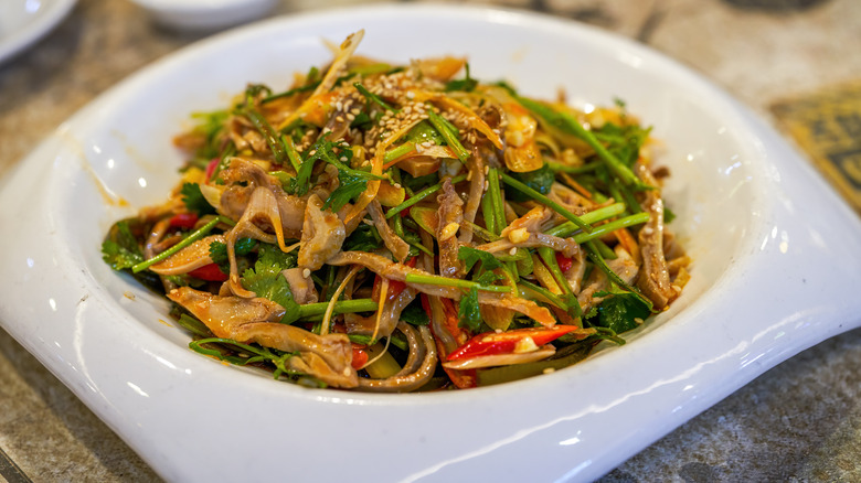 cold yuba noodle salad 