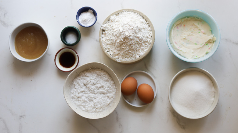 Ingredients for dairy-free cake