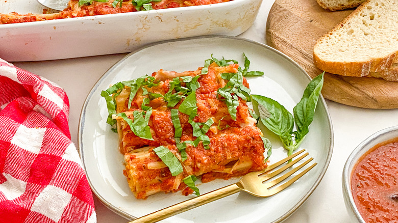 vegan tofu cannelloni