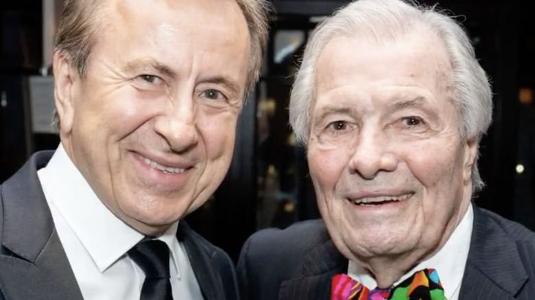 Jacques Pepin and Daniel Boulud posing together