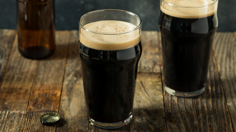 Pints of Irish stout