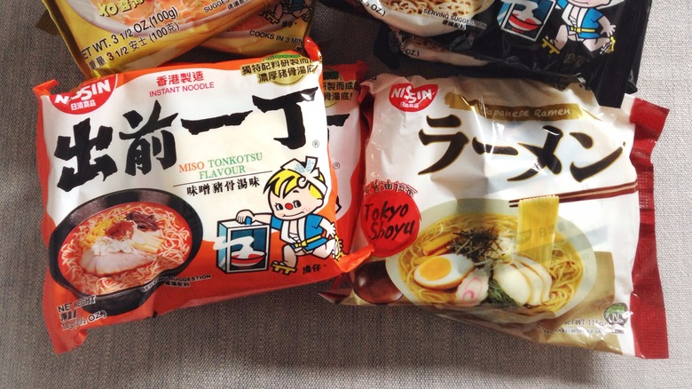 Instant ramen packets