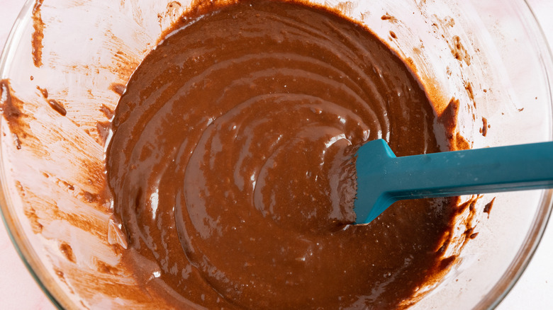 chocolate cake batter