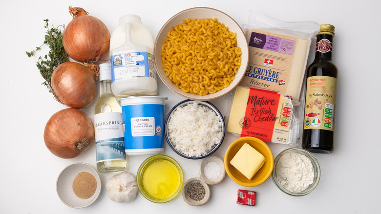 French onion mac and cheese ingredients