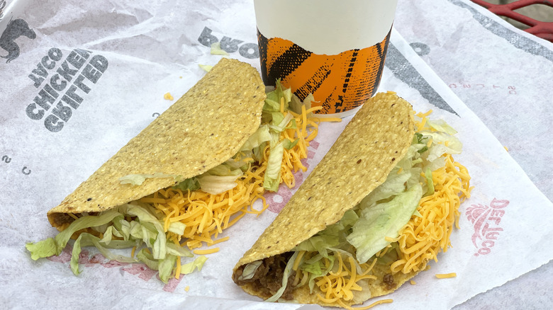 Del Taco hard-shell tacos