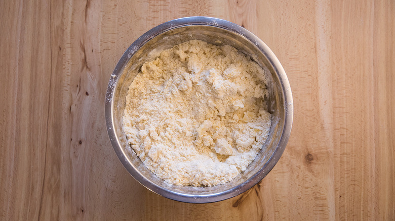 flour mixture in large bowl