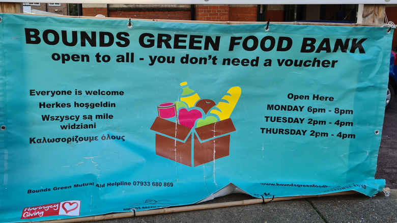 a London food bank