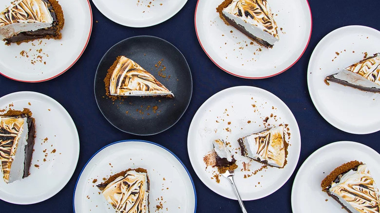 slices of s'mores pie