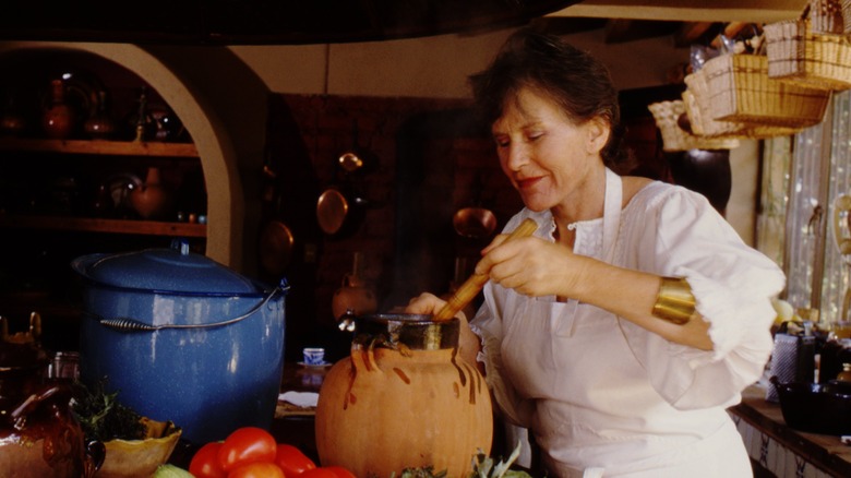 Diana Kennedy in her kitchen