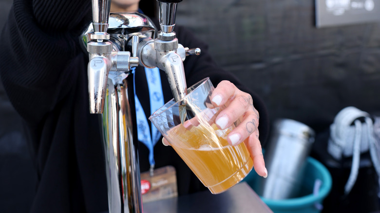 ginger beer on tap