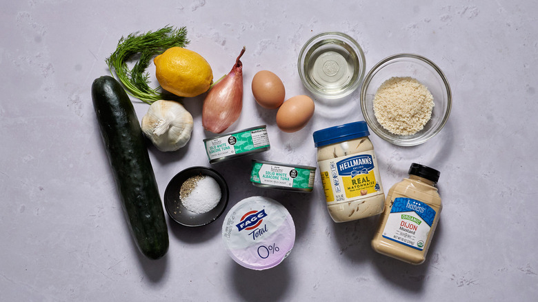 ingredients for tuna patties