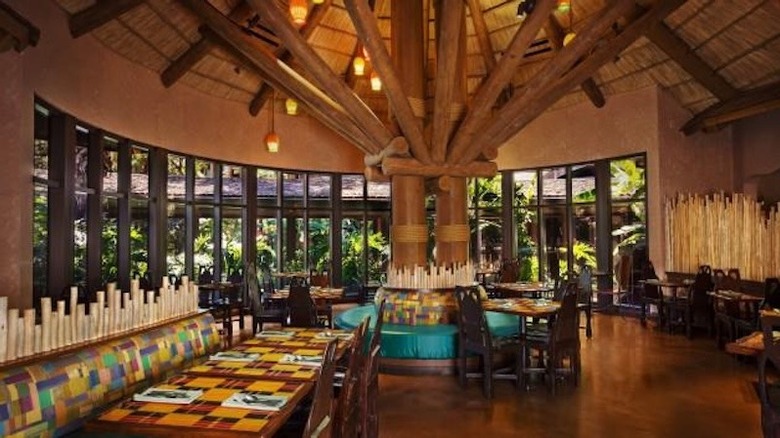 interior of Boma restaurant tables