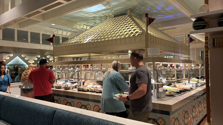 people at Cape May Cafe buffet tables