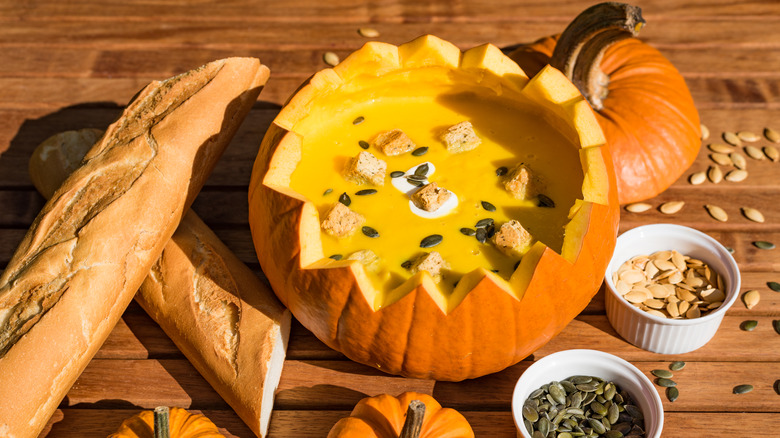 pumpkin bowl soup