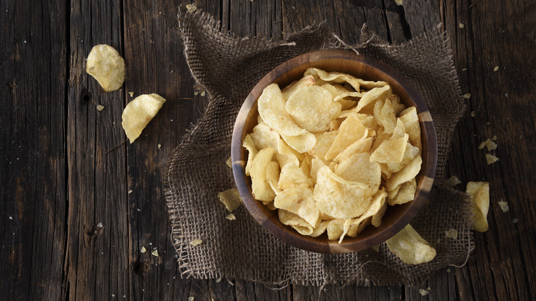 bowl of potato chips