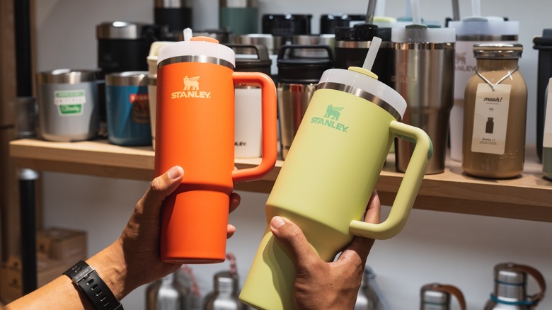 Two Stanley reusable tumblers 