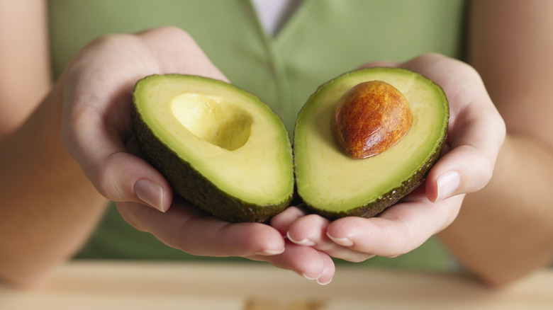 a sliced avocado 