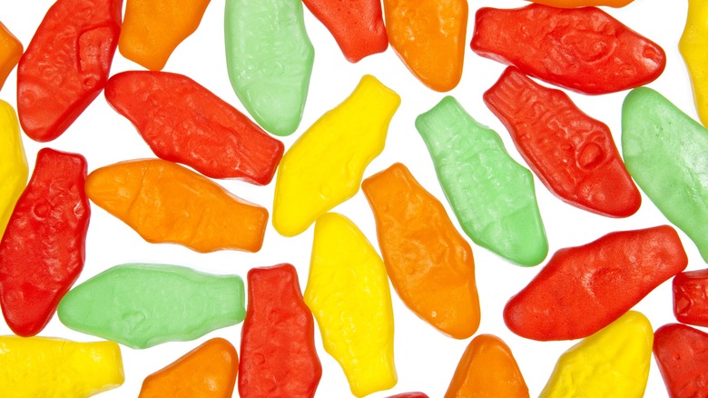 A variety of different colors of Swedish Fish