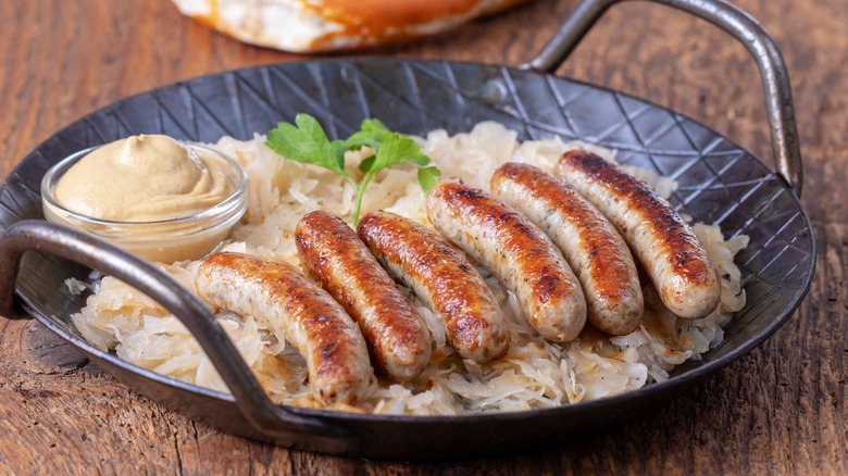 Sauerkraut and sausages