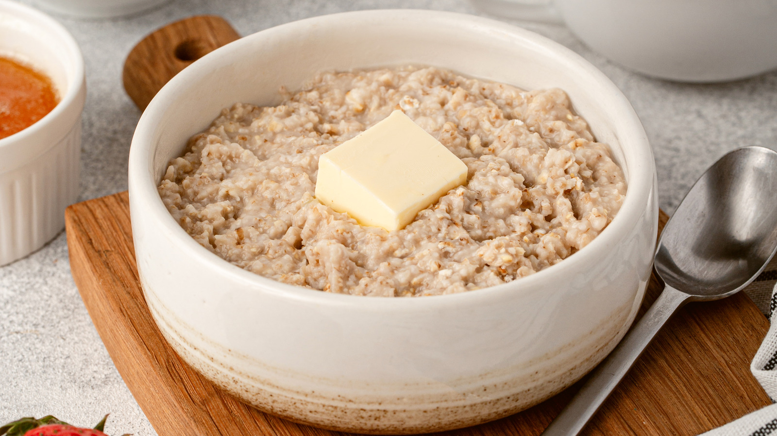 Do Your Oatmeal A Favor And Finish It With A Slab Of Cold Butter - Tasting Table