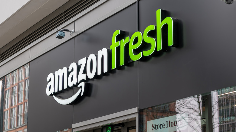 Amazon fresh store sign