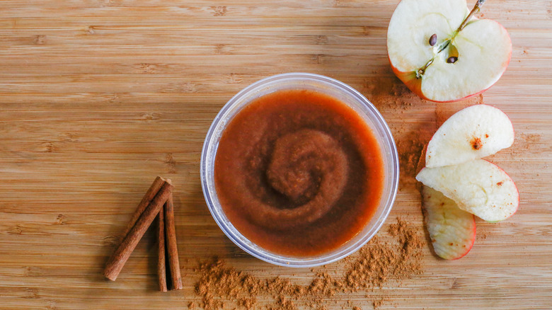 bowl of apple butter