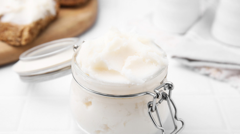 Tallow in jar