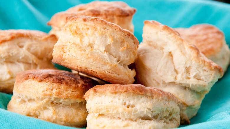 stack of buttermilk biscuits