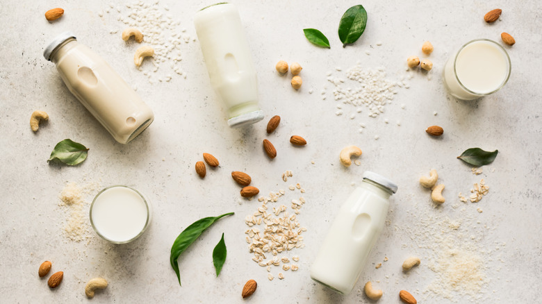 Vegan and dairy alternative milks 