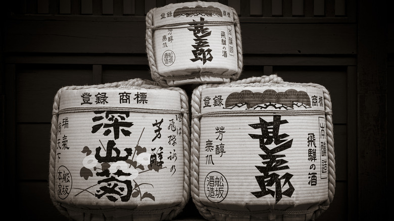 sake barrels