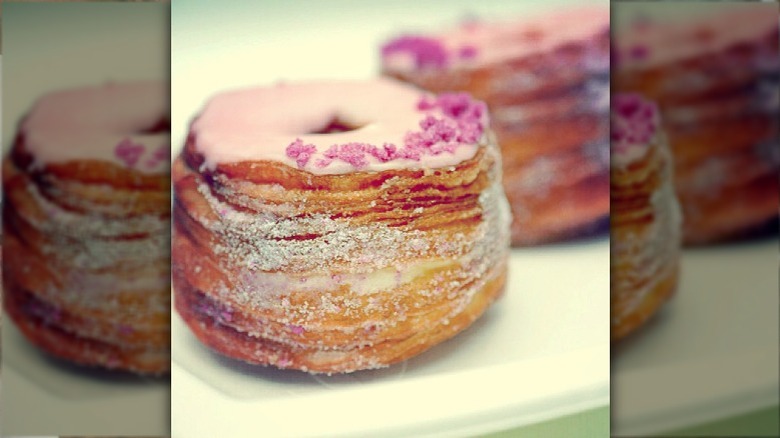 Rose and Vanilla cronut