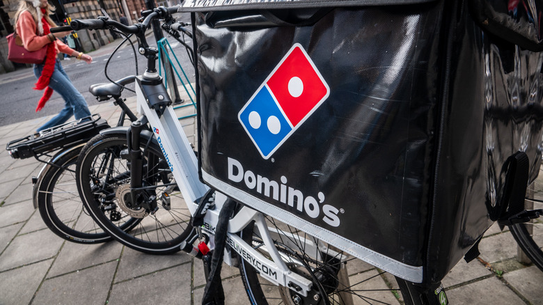 Domino's pizza delivery bike