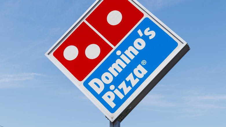 Domino's sign