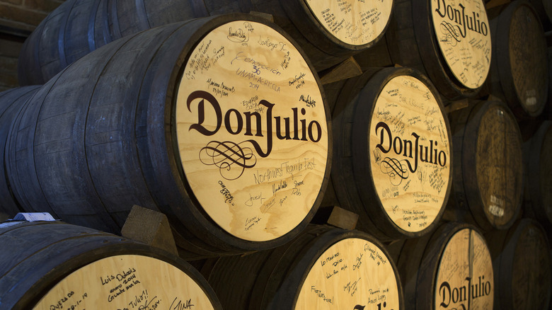 don julio tequila aging barrels