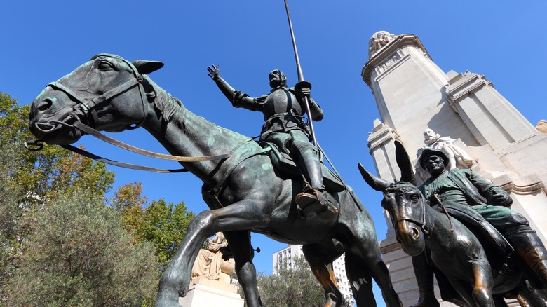 don quixote statue madrid