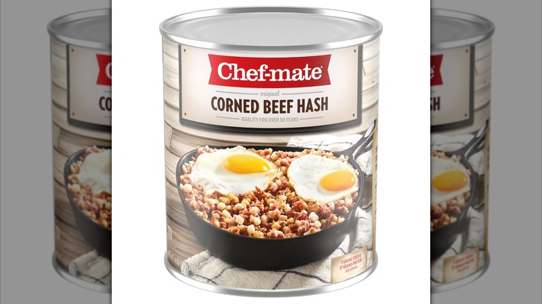 Can of Chef-mate Corned Beef Hash