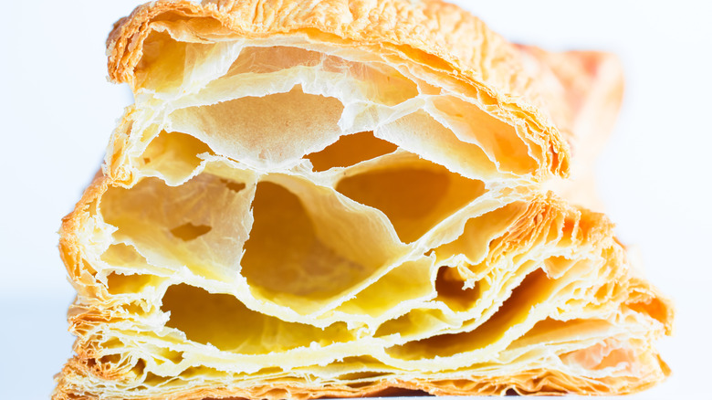 Cut puff pastry