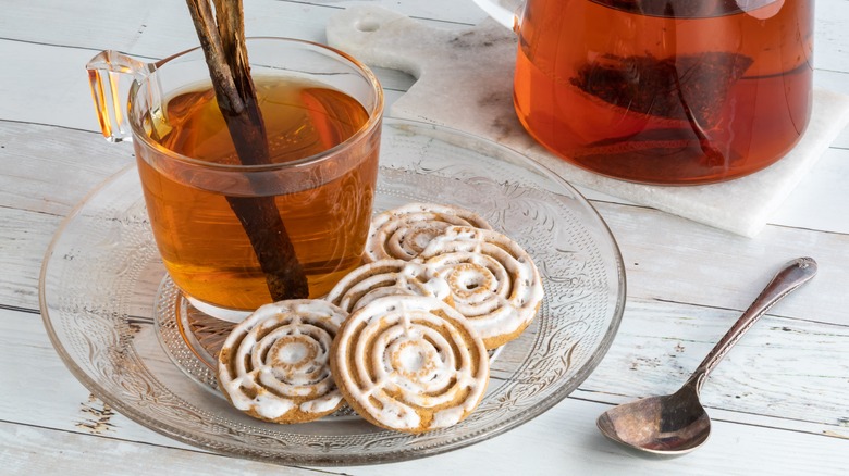 chai cookies and tea