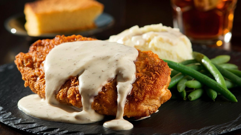 chicken fried steak with gravy