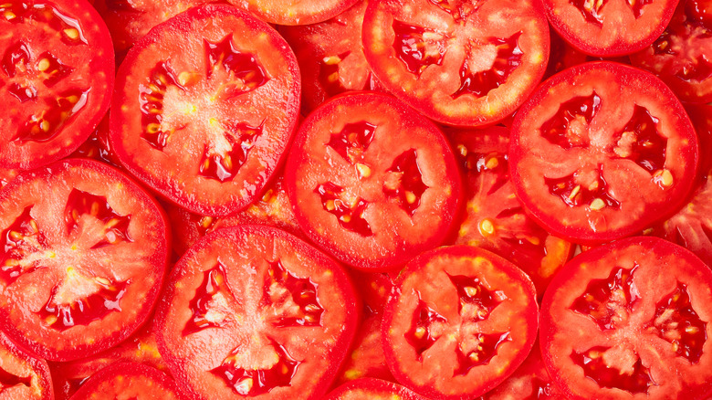 Fresh cut tomatoes