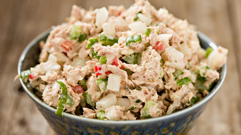 bowl of tuna salad