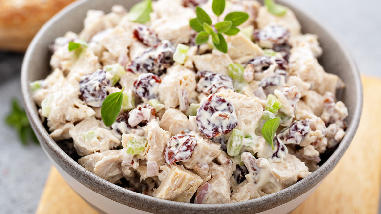 chicken salad in bowl