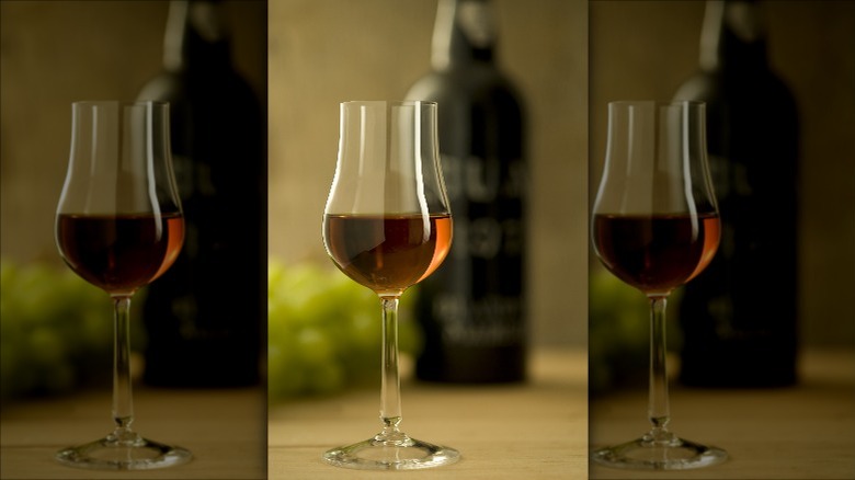 glass of sherry wine