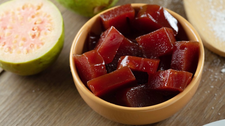 Dulce de guayaba paste in bowl