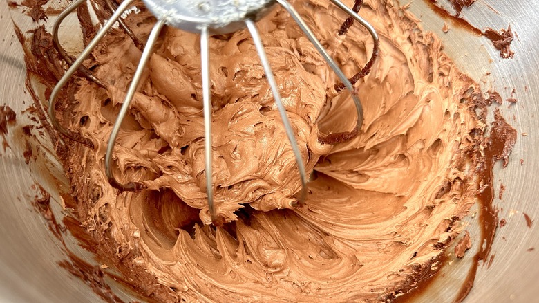 Whipped chocolate ganache