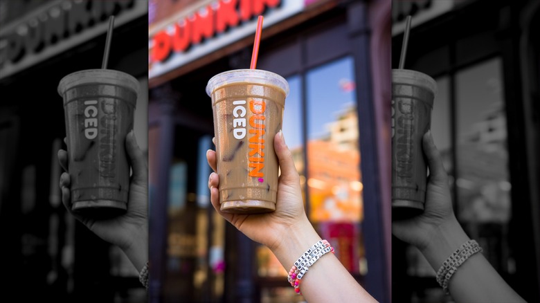 dunkin' coffee with little words project bracelet