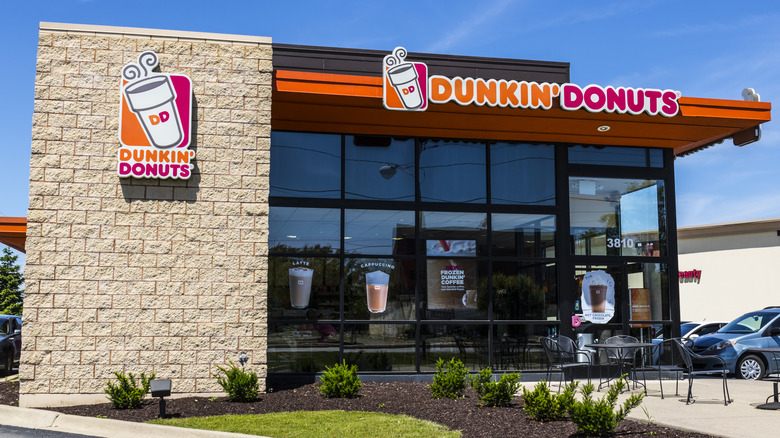 Dunkin' location storefront