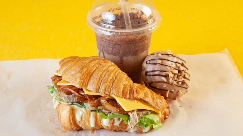 Dunkin' savory breakfast on wrapper